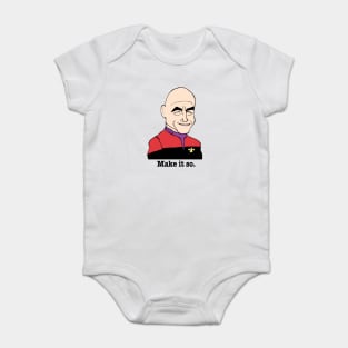 JEAN-LUC PICARD FAN ART! Baby Bodysuit